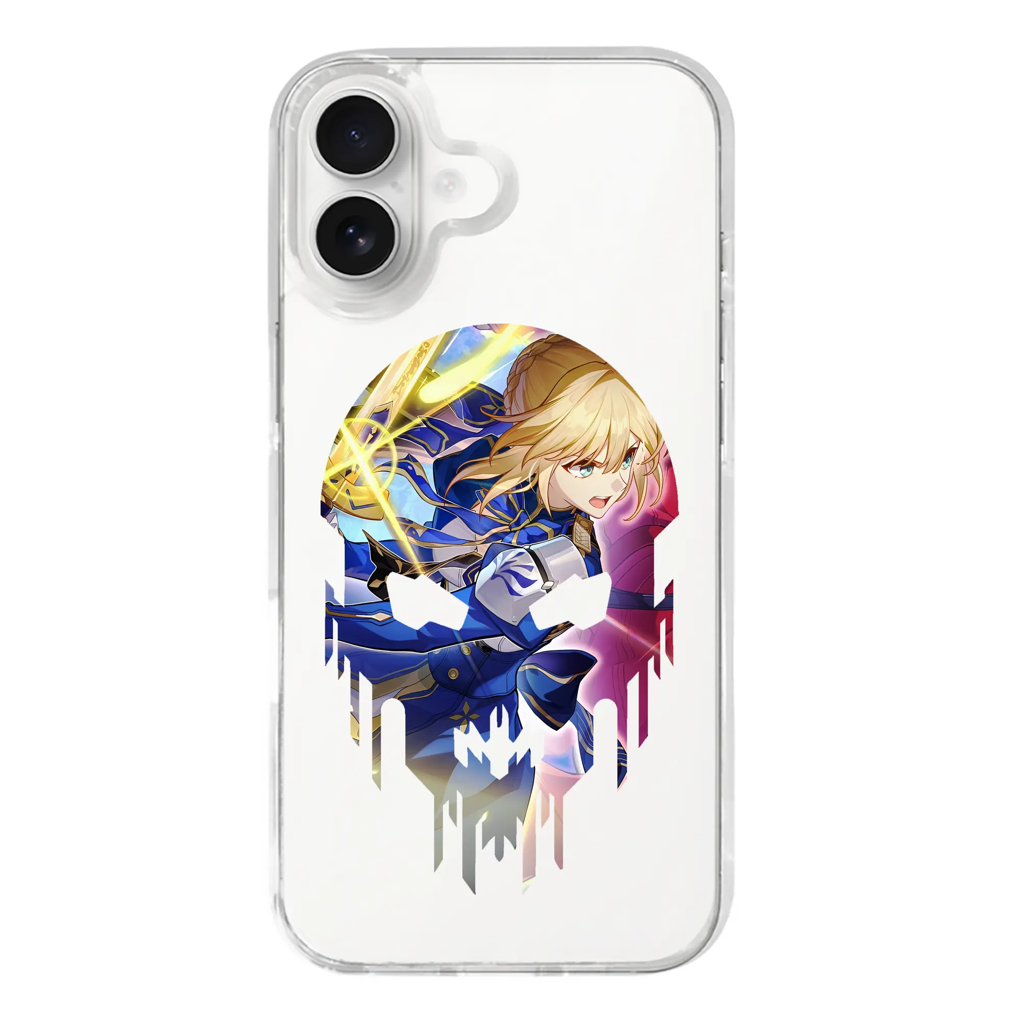 FGO グッズ,アルトリア - iPhone 17シリーズ 透明スマホケース – 薄型・耐衝撃・精密フィット保護カバー